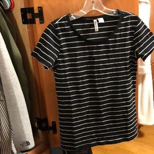 Black and white striped shirt